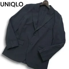 UNIQLO ユニクロ 通年 2WAYストレッチ★ アンコン テーラード ジャケット Sz.L メンズ 灰 グレー