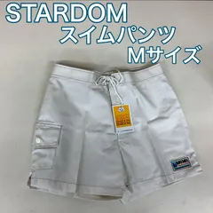 新品 スターダム スイムパンツ Mサイズ オフホワイト メンズ 昭和レトロファッション 80年代当時物 海パン 水着 ショートパンツ 半パン 夏物 水陸両用 ＊me145