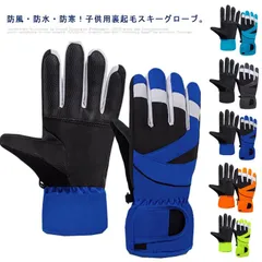キッズ 手袋 防水 スキーグローブ 子供 手ぶくろ スキー スノーボード 手袋 防寒 保温 裏起毛 手袋 五本指 グローブ 自転車 雪遊び バイク アウトドア 男女兼用 ジュニア 手袋 防風 裏ボア #eleos437683