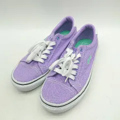 ◇ Θ VANS 581237-0007 ロゴ刺<!-利用不可文字-!> ローカットスニーカー サイズ23 パープル系 レディース E  【1410290018651】