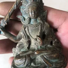 ♥時代　銅製　仏像　③　骨董　古玩 観音菩薩 木彫 江戸 時代 仏教 美術 仏像 骨董 アンティーク