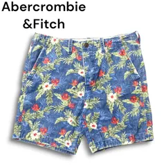 Abercrombie&Fitch アバクロンビー＆フィッチ 春夏 フラワー 花柄 総柄★ ショート パンツ Sz.31　メンズ