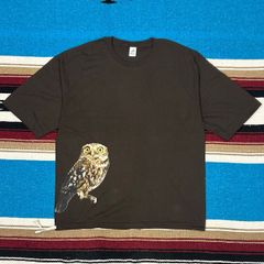 Niche./ニッチ ANIMAL PRINT H/S TEE SHIRT フクロウ BROWN Size L 希望小売価格￥8,800-（税込）__