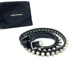 ☆KO1905□Dsquared2 レザー ガチャベルト 穴なしベルト