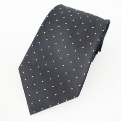 GAULTIER HOMME objet ゴルチエオムオブジェ ドット柄 シルク ネクタイ ブラック K07-k109