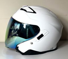 SHOEI J-Cruise2 ルミナスホワイト ジェットヘルメット バイク ヘルメット CJ-2バイザー付き