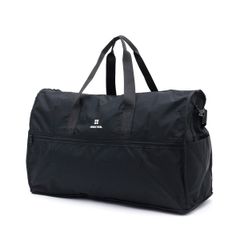 Color:431.ロゴブラック [ハピタス] スーツケースにキャリーオンできる 折りたたみボストンバッグ Lサイズ HAPITAS 500kg 431.ロゴブラック