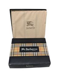 未使用 バーバリー バーバリーズ シーツ フラットシーツ ロゴ BURBERRY シングル 