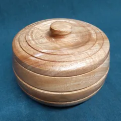 タモ　菓子器　蓋付き　IN-5