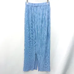 ◇ BEAUTY&YOUTH UNITED ARROWS ウエストゴム マキシ プリーツ スカート サイズＭ ライトブルー系 レディース E  【1408220038527】