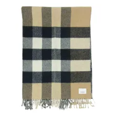BURBERRY バーバリー 8015549 HALF MEGA CHECKED SCARF TBロゴ リバーシブル ハーフ メガ ノバチェック スカーフ ストール マフラー ブラウン系【中古】のサムネイル