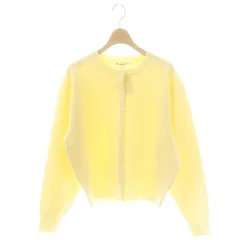 B&Y ユナイテッドアローズ BEAUTY&YOUTH ビューティー&ユース ミラノリブ ニット カーディガン ウォッシャブル 長袖 F クリームイエロー /ES ■OS