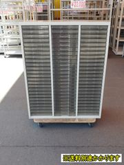 【中古】【一部地域送料無料】クリアトレーキャビネット　Ｂ４浅型３列２５段　書類ケース　F-HE-153-0723A