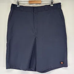 古着 ディッキーズ Dickies ショートパンツ 半ズボン ハーフパンツ 短パン ワーク ルーズフィット 大きいサイズ w40  ネイビー系 メンズ