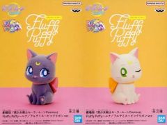 [중고] 피규어 전 2종 세트 [극장판 미소녀 전사 세일러 문 Cosmos] Fluffy Puffy~루나/아르테미스~빅리본 ver.