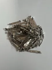 ブローチピン 貼り付けピン シルバー 32mm 50個セット