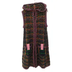 CHANEL (シャネル) ツイードフーデッドノースリープロングパーカー ドレス レディース マルチ P56574K07423のサムネイル
