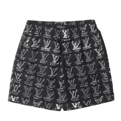 【極美品】LOUIS VUITTON ショートパンツ ボトムス 34 モノグラム LOUIS VUITTON - LOUIS VUITTON ショートパンツ 38(S位) 白x黒