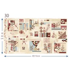 若山雅子 American Country 25th　パネル生地　designed by　Masako Makayama