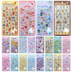 ボンボンドロップシール 第2弾 ディズニー サンリオ スヌーピー シール クリア 立体 ぷっくり つや ハード レジン デコ スマホケース キャラクタ