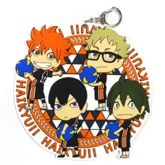 【中古】雑貨 日向翔陽＆影山飛雄＆月島蛍＆山口忠 特大ラバーキーホルダー 「とれトレ ハイキュー!!」 ラスト賞
