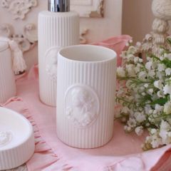 マチルドM フランス 歯ブラシスタンド ブラシスタンド 陶器 マチルドエム フランス マーキス  (348) ペン立て 陶器サニタリー バスルーム Mathilde M. シャビーシック アンティーク風 輸入雑貨 アンティーク 雑貨 姫系 おしゃれ