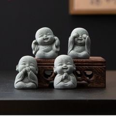 お地蔵様 4つセット 置き物 お地蔵さん オブジェ インテリア 置物 仏像