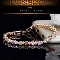 Hermosa マルチカラーブレスレット 8インチ - メルカリ