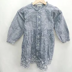 ◇ ⊂ Seraph セラフ キッズ 子供 長袖 チュニック サイズ120 ブルー系 女の子 E  【1501160006042】