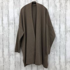 ☆ MUSE de Deuxieme Classe ☆ミューズドゥーズィエムクラス 20AW スムースニットショートガウンコート ブラウン