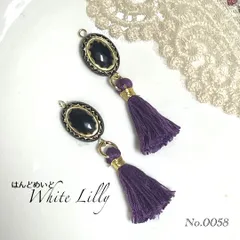 No.0058　タッセル付きピアス