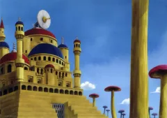 【中古】紙製品 ピラフ城 ビジュアルシート 「一番くじ ドラゴンボール EX 孫悟空修業編」 J賞