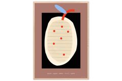 Atelier Cph アートポスター 70×100cm PLAY 007 apple/98xPLAY007-70x100