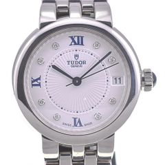 チューダー TUDOR 35800 クレア ド ローズ 8P ダイヤモンド デイト 自動巻き レディース 箱・保証書付き R#141353