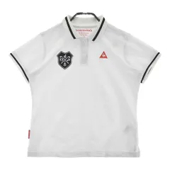 サイズ：L LE COQ GOLF ルコックゴルフ  半袖ポロシャツ ロゴ刺繍  ホワイト系 [240101430066] ゴルフウェア レディース ストスト