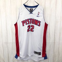 Reebok リーボック NBA デトロイト ピストンズ PISTONS バスケ ゲームシャツ ユニフォーム