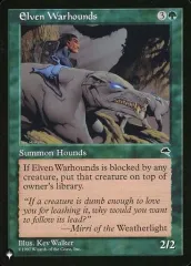 【中古】マジックザギャザリング [R]：【PLIST】Elven Warhounds/エルフの軍用犬