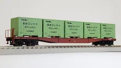 コキ5500 縦補強4本タイプ （C10形コンテナ搭載） 【天賞堂・58032】 「鉄道模型 HOゲージ 天賞堂」