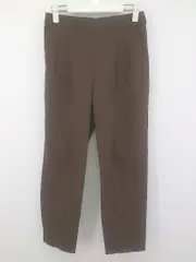 ◇ GLOBAL WORK グローバルワーク センタープレス パンツ サイズM ダークブラウン レディース P  【1212200027261】のサムネイル