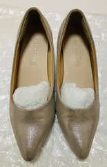 LELIEN PLUS パンプス 35グレージュ ヒール　冠婚葬祭　入学式　授業参観　通勤通学　ビジネス　リクルートのサムネイル