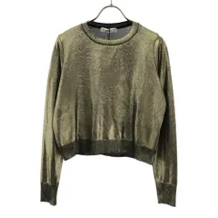 ザラ 未使用 長袖 ニット M ゴールド ZARA タグ付き レディース