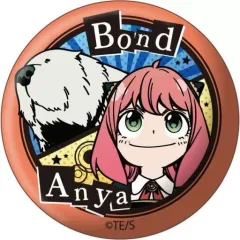 【中古】バッジ・ピンズ アーニャ＆ボンド 「SPY×FAMILY 切り絵シリーズ 和紙缶バッジ」