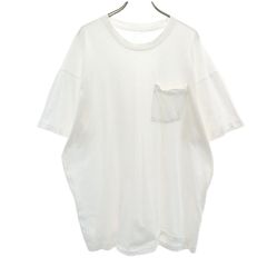90s オールド 半袖 Tシャツ 白 シングルステッチ ポケT 無地 メンズ 古着