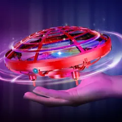 フライングボール DEERC ドローン こども向け 女の子 おもちゃ ラジコン 室内 ヘリコプター ドローン UFO ミニドローン ジェスチャー制御 ハンドコントロール 五つのセンサーが搭載 360度回転 自動回避障害機能 自動ホバリング 2段階スピード