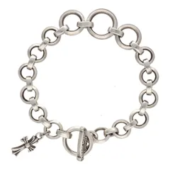 原本有　CHROME HEARTSクロムハーツSBTバングルクロス ブレスレット CHROME HEARTS クロムハーツ（原本有） BANGLE SCROLL