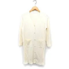 アーバンリサーチ ドアーズ URBAN RESEARCH DOORS リブ ニット ロング カーディガン Vネック 無地 One アイボリー 白 /FT13