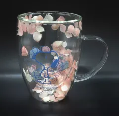 【中古】グラス スヌーピー(ピンク) ダブルウォールグラス 「PEANUTS(SNOOPY)」