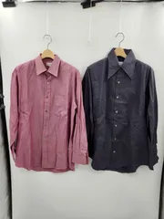 Paul Smith LONDON シャツ 2枚セット Lサイズ ストライプ 無地 綿100% 日本製