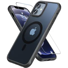 【数量限定】ブラック 6.1インチ用 スマホケース Pro Pro 12/12 12/12 iPhone iPhone ストラップホール付き マグセーフ対応 マグネット搭載 ケース ケース ケース ケース アイフォン12 黄ばみなし 黄ばみなし 指紋防止 滑り