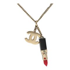 【中古】 CHANEL シャネル  ネックレス・ペンダント  04A ココマーク リップ ネックレス ゴールド 24015009 YM